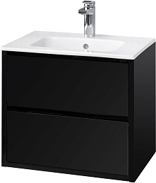 Акватон Мебель для ванной Римини 60 New черная – фотография-2